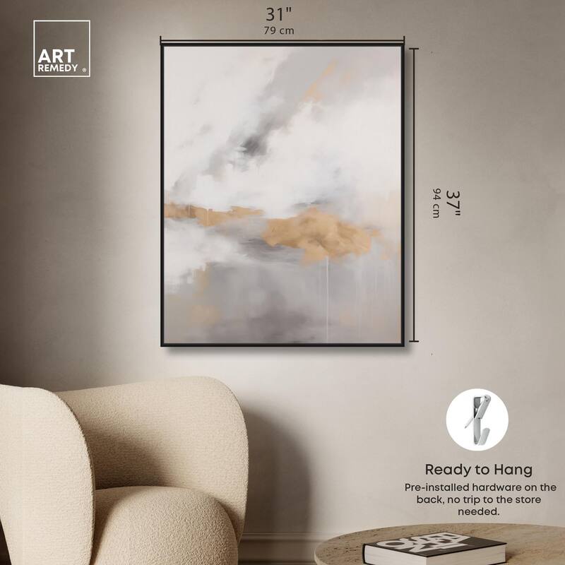 Fleeting Gold II Canvas by Art Remedy