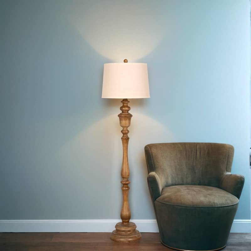 Polyresin 60" Floor Lamp