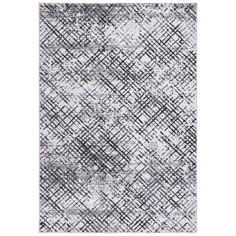 SAFAVIEH Amelia Jene Modern Rug - 6'7" Square - Grey/Charcoal