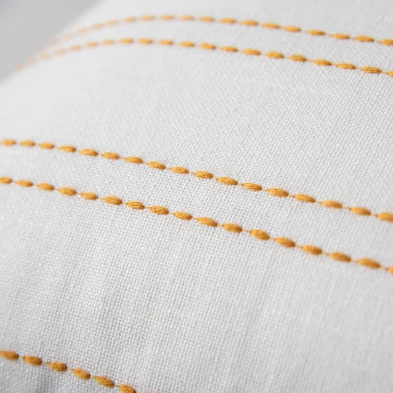 Rizzy Home Striped Embroidered Pillow