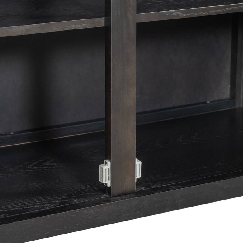 Wooden Cabinet with 2 Metal handles and 2 Doors