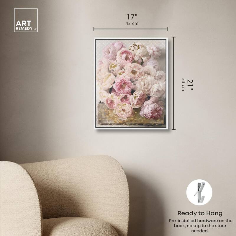 Beautiful Glam Floral Case Canvas by Art Remedy