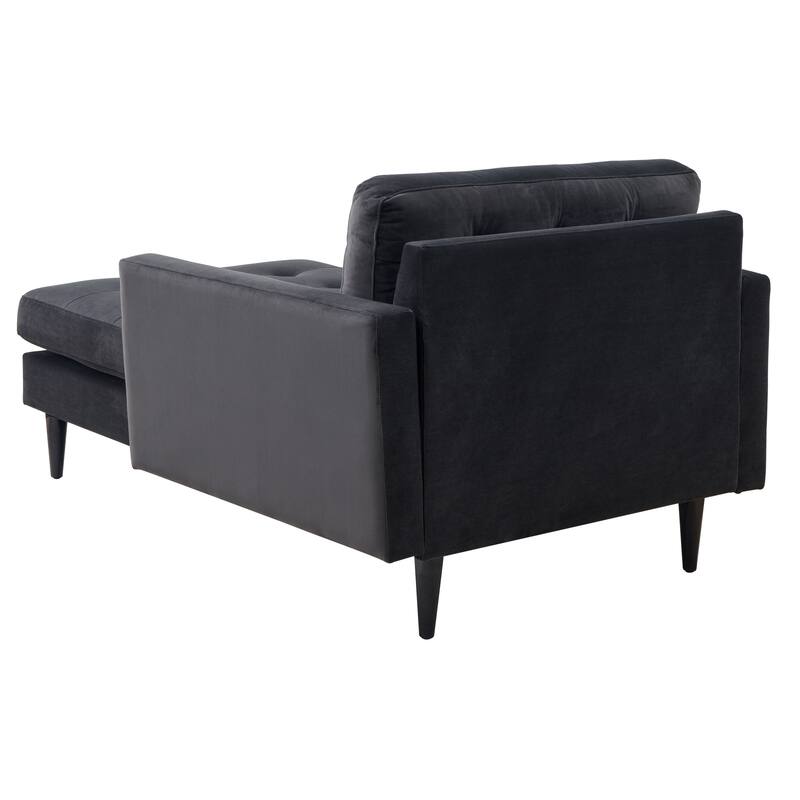 SAFAVIEH Home Curtis Tufted Chaise - 42"W x 63"D x 36"H