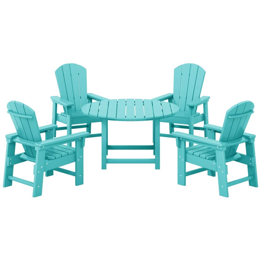 Laguna Kids Adirondack 5-Piece Round Table Dining Set