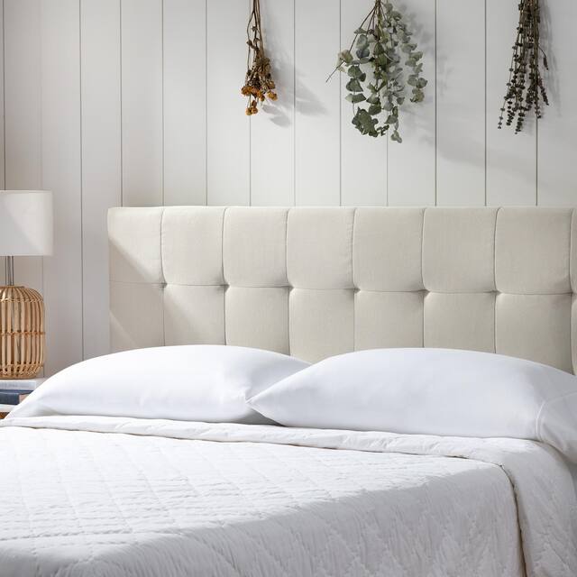 Brookside Tara Square Tufted Upholstered Platform Bed