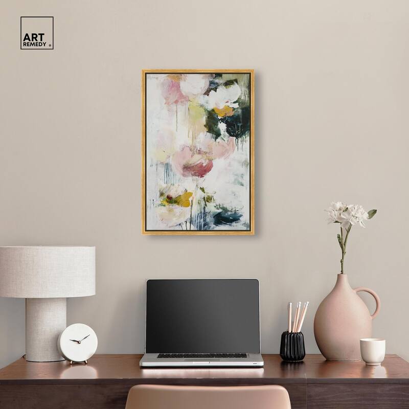 Dripping Colors IV Canvas by Art Remedy