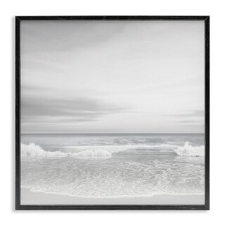 Stupell Soft Peaceful Beach Waves Framed Giclee Art Design By Maggie ...