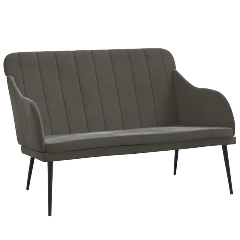 vidaXL Loveseat Upholstered Couch Bench with Armrests for Dining Room Velvet - 43.3" x 29.9" x 31.5"