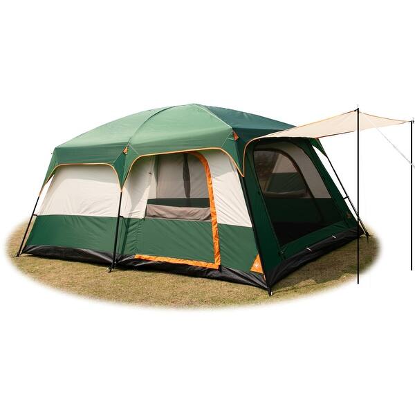 Large Tent 10-12-14 Person(B),Family Cabin Tents,2 Rooms,3 Doors,  Waterproof, Big Tent for Outdoor,Camping,Family Gathering - Bed Bath &  Beyond - 40699460