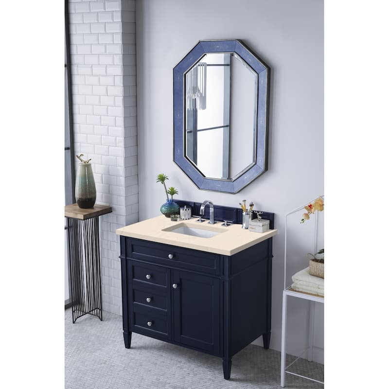 James Martin Vanities Brittany 36" Single Vanity, Victory Blue