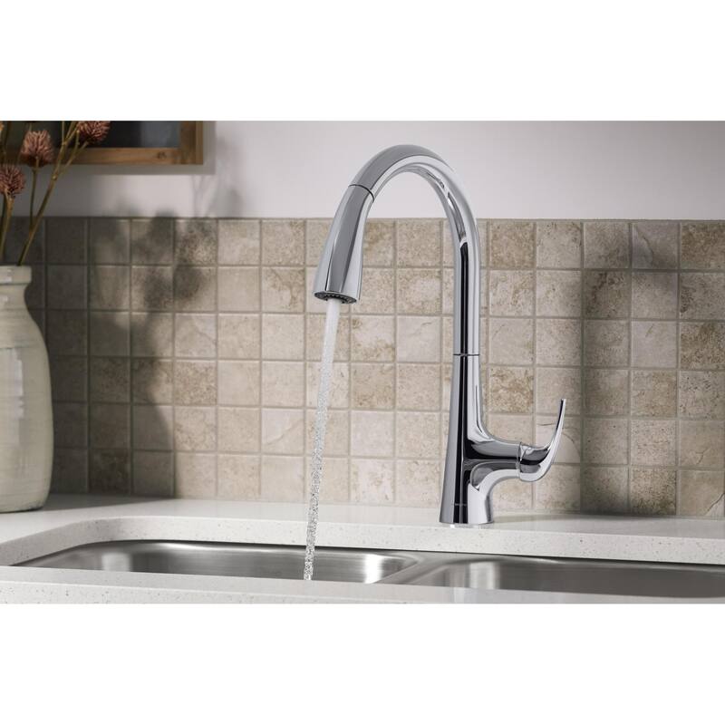 Sterling Medley 1.5 GPM Single Hole Pull Down Kitchen Faucet