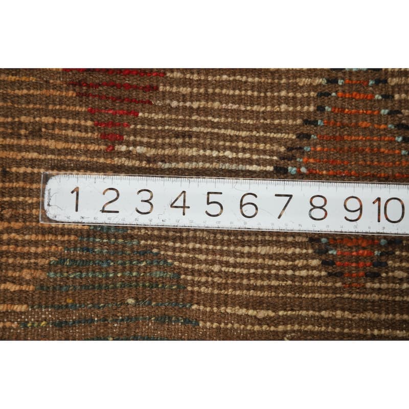 Multi-Color Geometric Moroccan Oriental Area Rug Handmade Wool Carpet - 5'7" x 7'7"