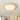 19.7" W Modern Minimalist Round Circle Integrated LED Flush Mount Ceiling Light with Wood Grain Finish