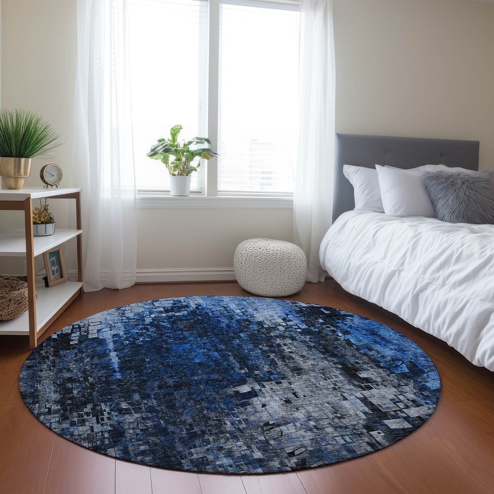 Machine Washable Indoor/ Outdoor Chantille Modern Ombre Rug