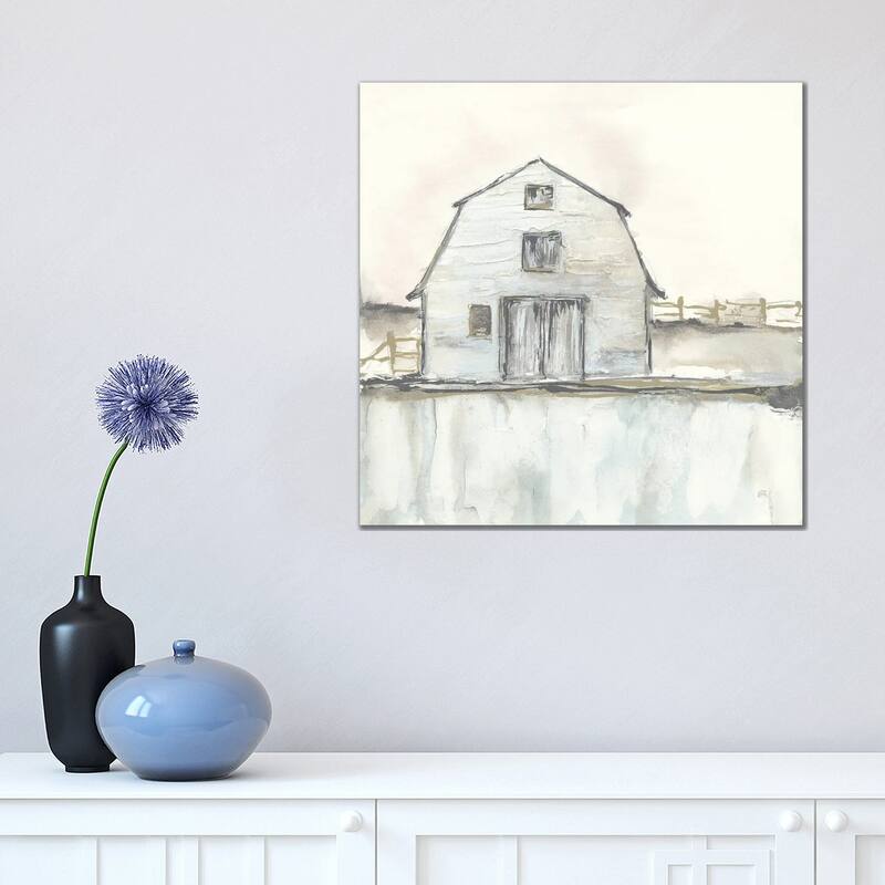 iCanvas "White Barn III" by Chris Paschke Canvas Print - 18x18x1.5