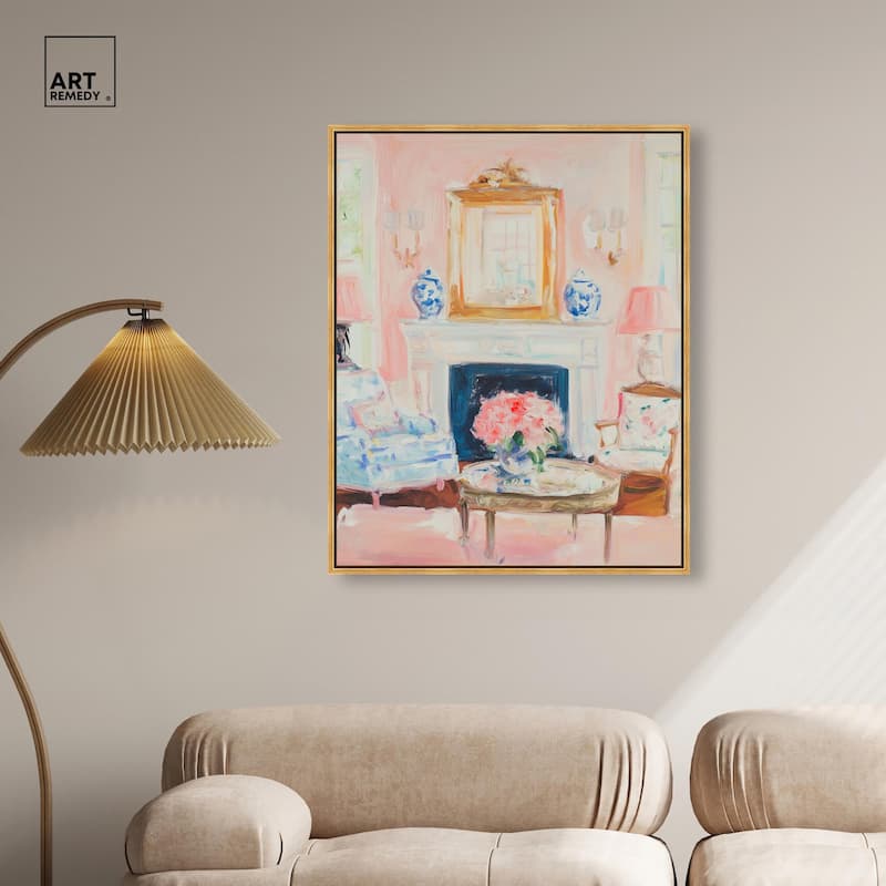 Softly Painted Space Canvas by Art Remedy