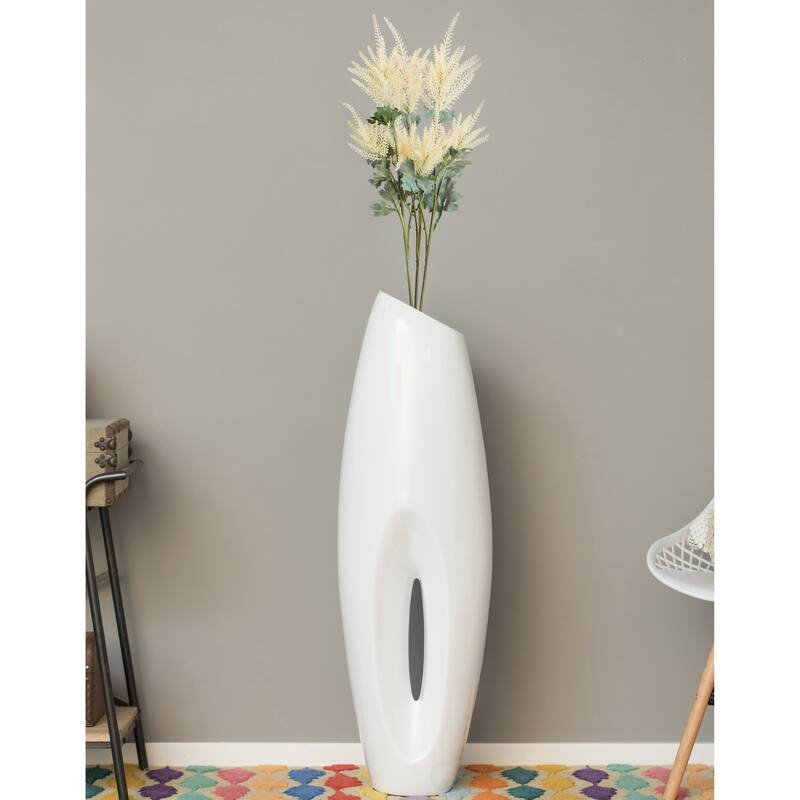 Modern White Large Floor Vase