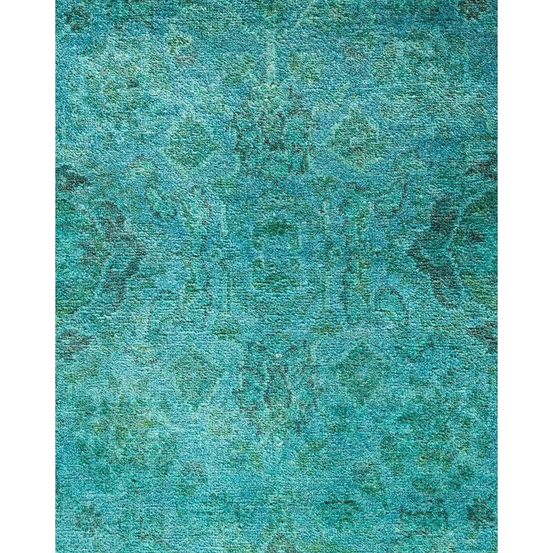 Contemporary Overdyed Wool Hand Knotted Area Rug - 5' 3" x 8' 0"