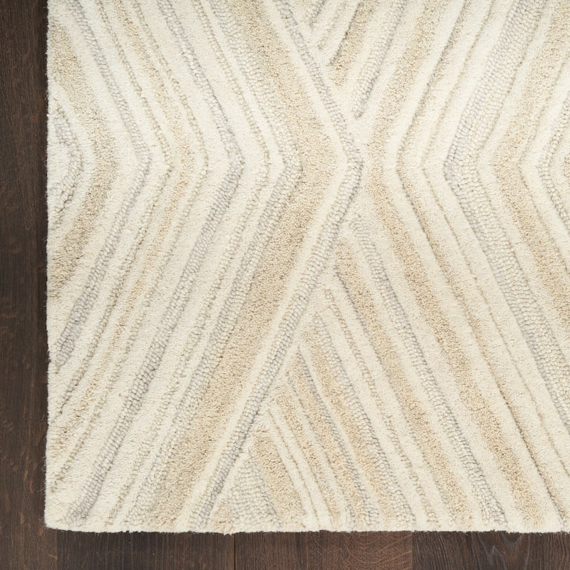 Nourison Graceful Indoor only Geometric Wool Area Rug