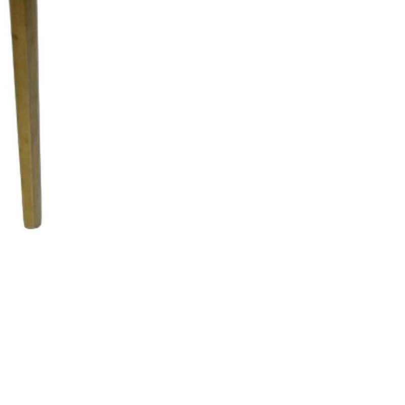 HomeRoots 47" White and Natural Faux Marble and Solid Wood Console Table - 47.20 in. x 30.00 in. x 14.60 in.