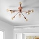 preview thumbnail 3 of 7, Rover 30.5" 8-Light Sputnik Metal LED Flush-Mount, Copper by JONATHAN Y