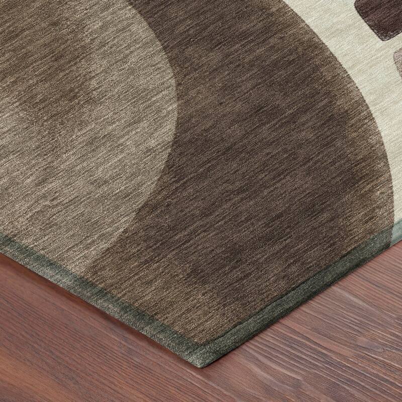 Machine Washable Indoor/ Outdoor Modern Hays Chantille Rug