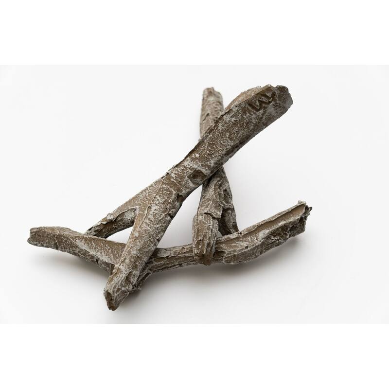 Napoleon NEF-DRAK50 4" Wide Driftwood Log Rack with Rocks for Napoleon