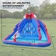 preview thumbnail 8 of 12, Sunny & Fun Ultra Climber Inflatable Water Slide Park & Climbing Wall with Air Pump