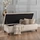 Gavin Tufted Fabric Storage Bench by Christopher Knight Home