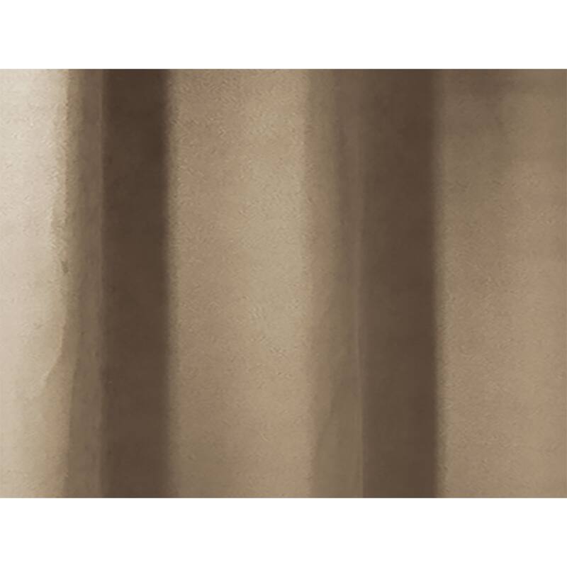 Luxurious Suede Extra Wide Window Curtain Elegant Soft Texture Drapery