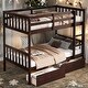 preview thumbnail 15 of 19, Twin over Twin Bunk Bed, Convertible into 2 Twin Beds Espresso