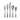 Ornative Percival 18/0 Stainless Steel 20 Pieces Flatware Set - 10.63" H x 6.69" W x 2.76" D