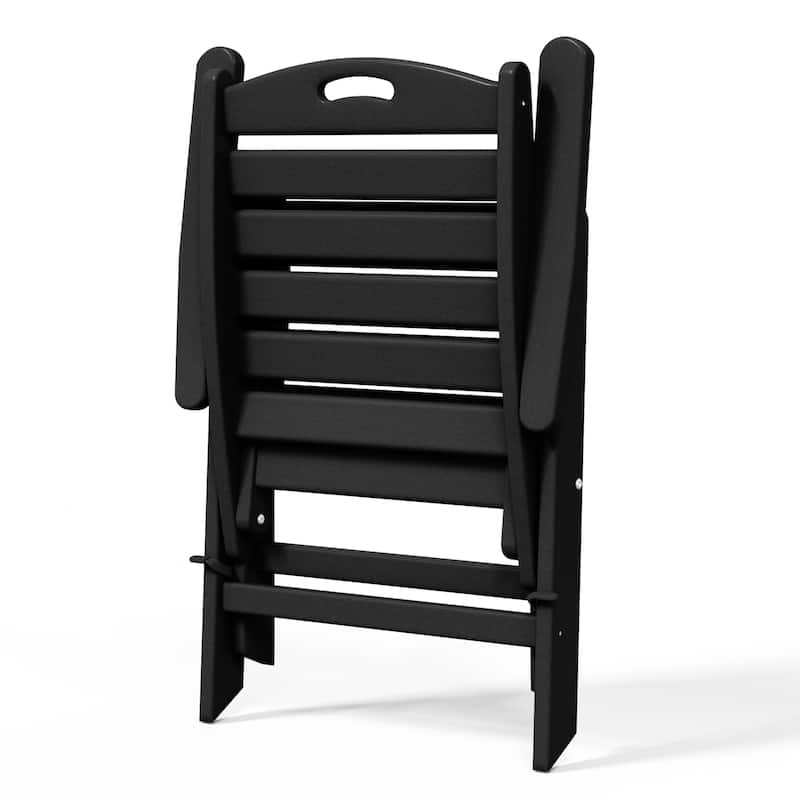 Laguna Foldable Highback Patio Dining Chair with Adjustable Recline Feature