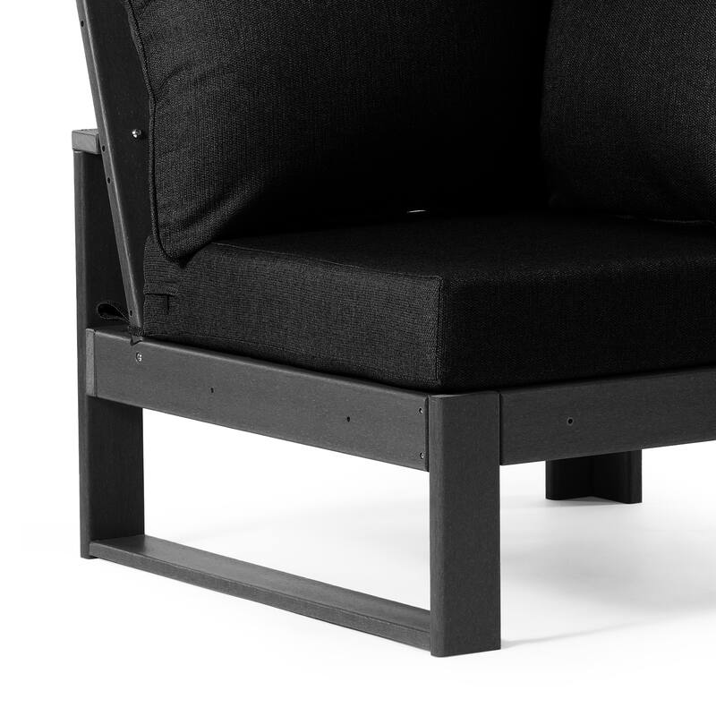 Endless Patio Deep Seating Corner Chair with Gray Frame