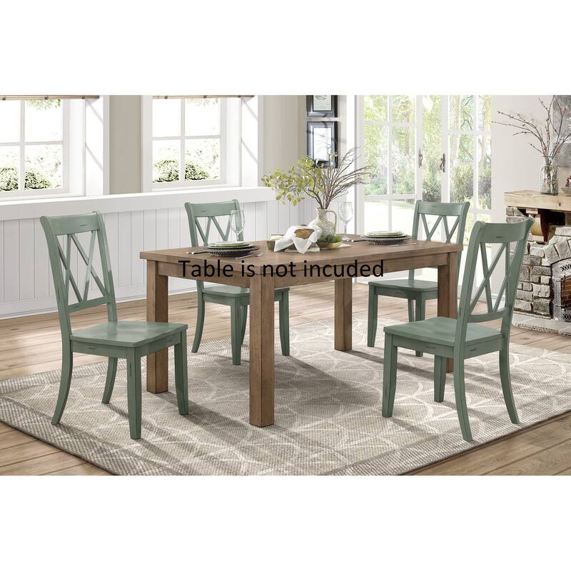 Solid Wood Pine Dining Chairs (Set of 2)