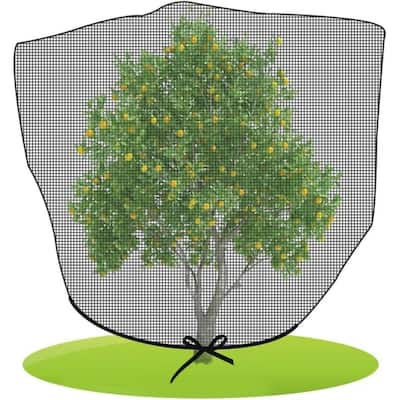 Agfabric 96 in. x 84 in. Bird Netting Insect Barrier w/Temperature Cooling Down, Summer Shading Plant Cover, In-Shape Bag w/Rope