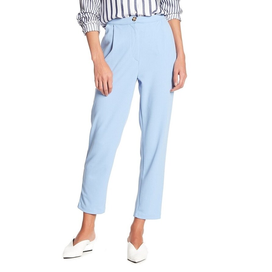 light blue ankle pants