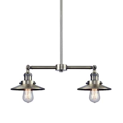 Innovations Lighting Railroad 2 Light 21" Wide Linear Chandelier