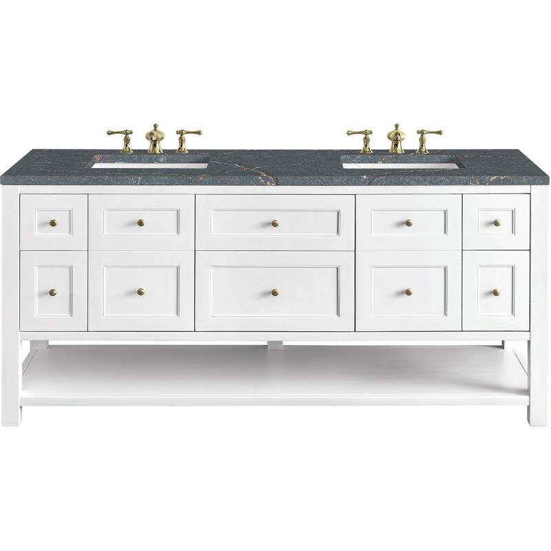 James Martin Vanities 330-V72-FPBL Breckenridge 72" Free Standing - Bright White