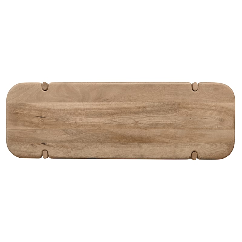 Mango Wood Console Table with Shelf