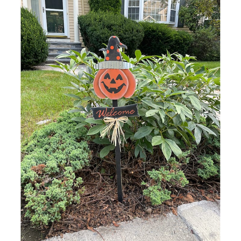 36" Wood Pumpkin Stake