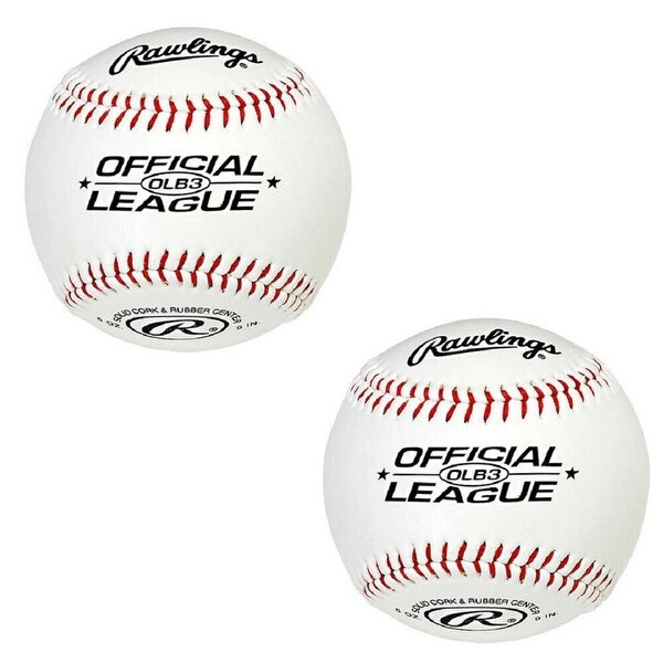 Rawlings OLB3 Official League Recreational Play Baseball (2-Pack). Opens flyout.