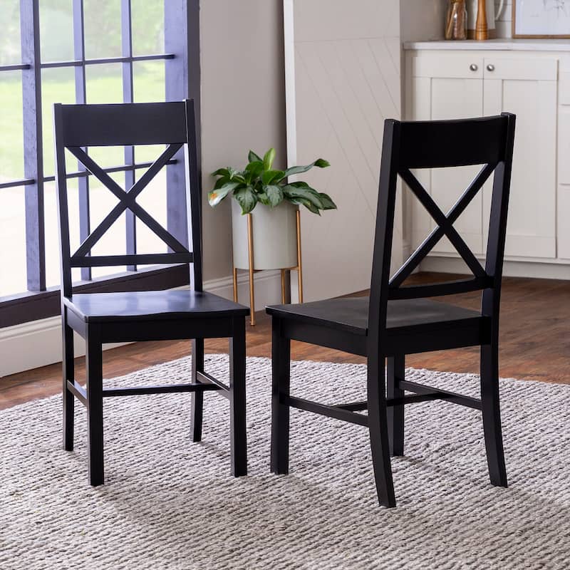 Middlebrook Antique X-Back Dining Side Chairs (Set of 2)