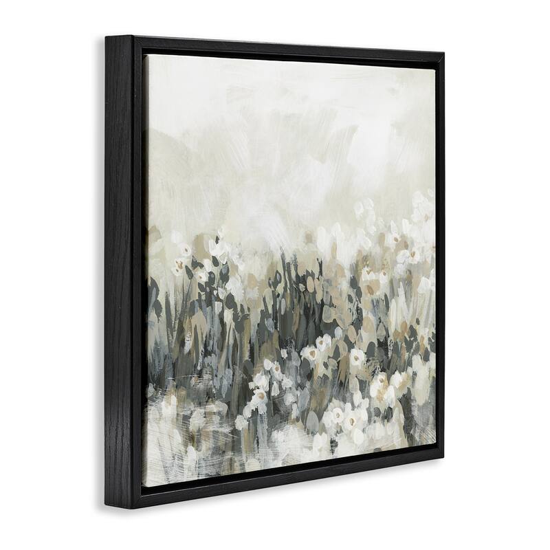Stupell Grey & Beige Landscape Framed Floater Canvas Wall Art Design By June Erica Vess