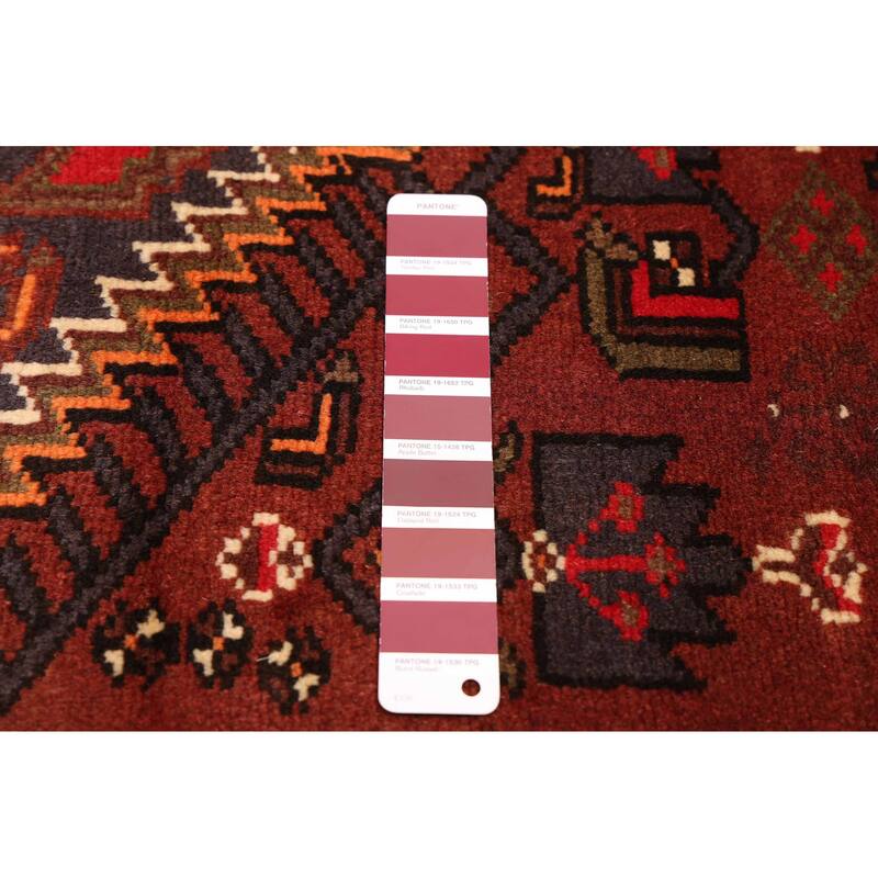 ECARPETGALLERY Hand-knotted Andelz Red Wool Rug - 3'2 x 5'1