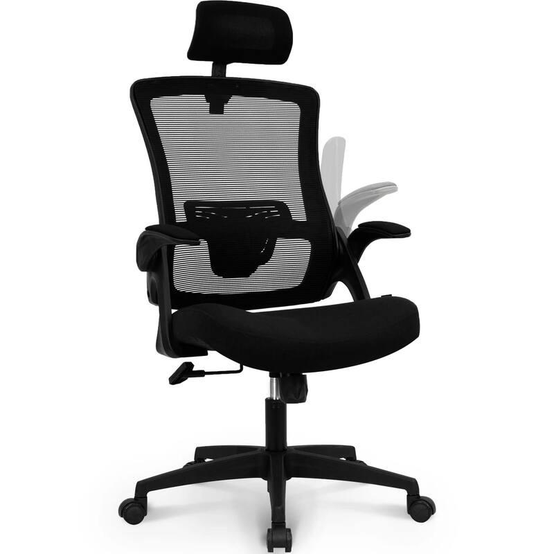 Neo Ergonomic Office Chair with Flip-up Arms and Adjustable Headrest