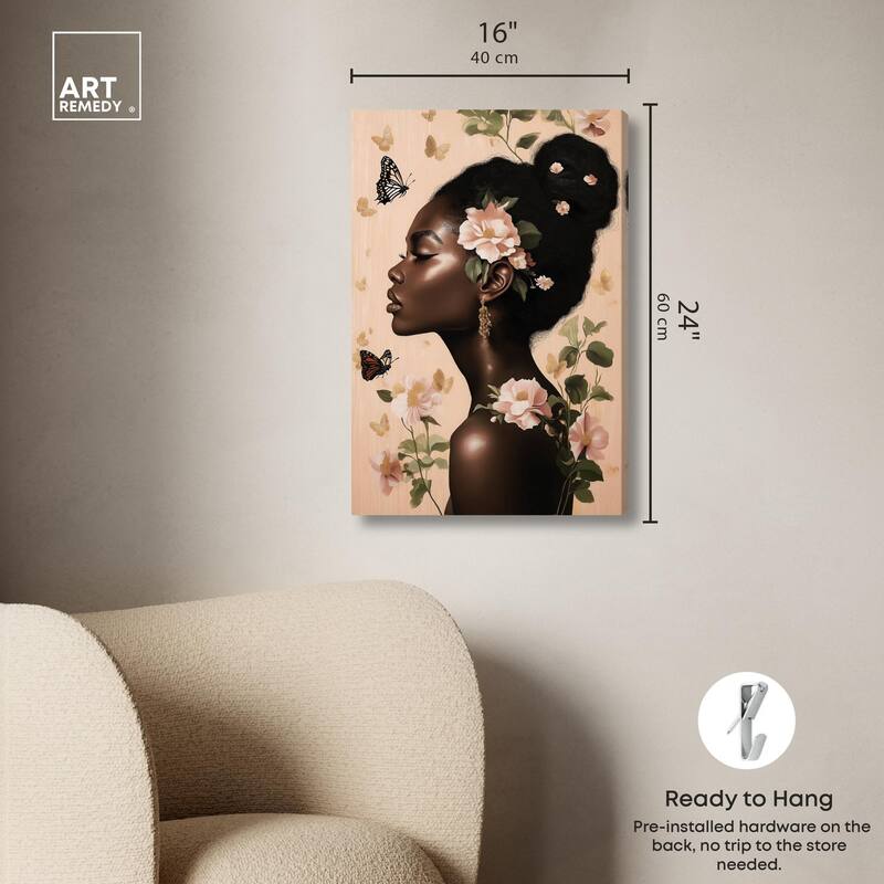 Apricot Whisper Canvas by Art Remedy, Gallery Wrapped