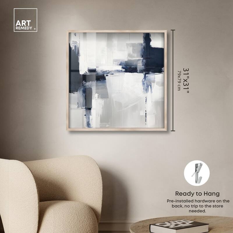 Porcelain Blue on White II Shadowbox by Art Remedy