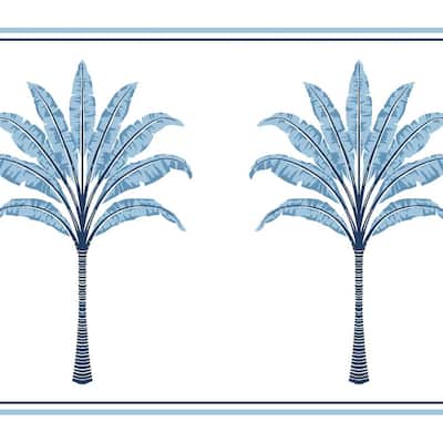 Harry & Grace Montgomery Palm Peel and Stick Wallpaper Border