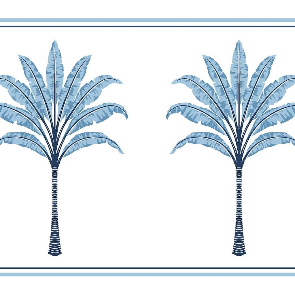 Harry & Grace Montgomery Palm Peel and Stick Wallpaper Border
